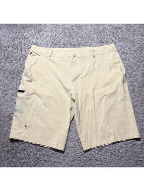 Grundens Fish Head Cargo Short Mens 4-Way Stretch UPF 50 Quick Dry Khaki Size 42